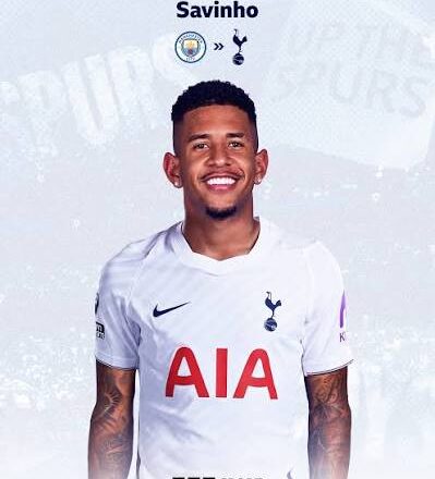 Spurs sign Man City’s Savinho for £75m