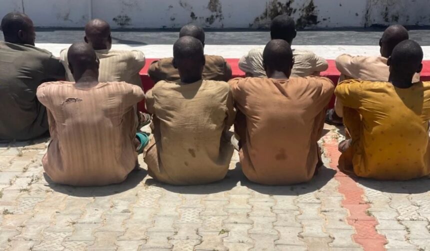 NSCDC-arrest-in-Zamfara NSCDC arrests 58-year-old, nine others for alleged drug sales, theft in Zamfara