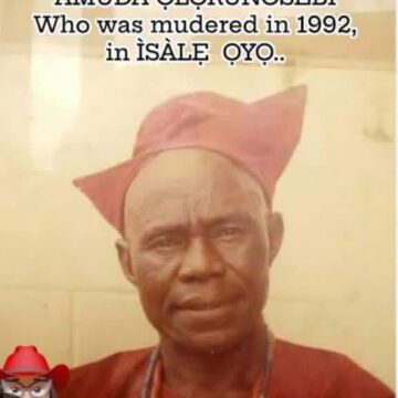 LATE HIGH CHIEF AMUDA OKUNADE OLORUNKOSEBI — ASHIPA OF OYO