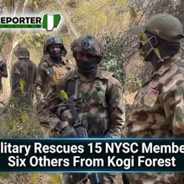 JUST IN: Military Rescues 15 NYSC Members, Six Others From Kogi Forest